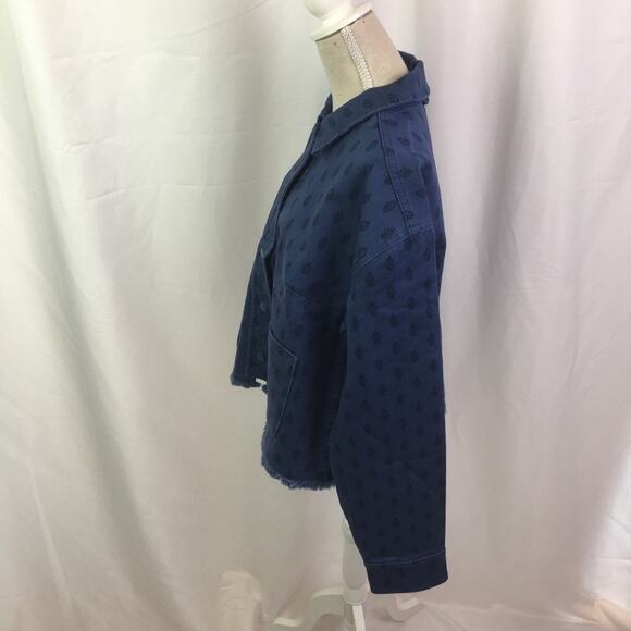 Isaac Mizrahi Live True Denim Fringe Jacket Small - Picture 14 of 16